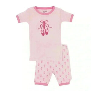 Leveret Ballerina Pink Cotton Pajamas Size 6 Years